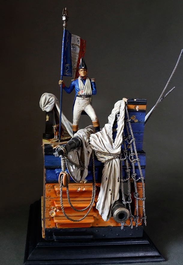 Dioramas and Vignettes: Le Redoutable battleship. Trafalgar battle