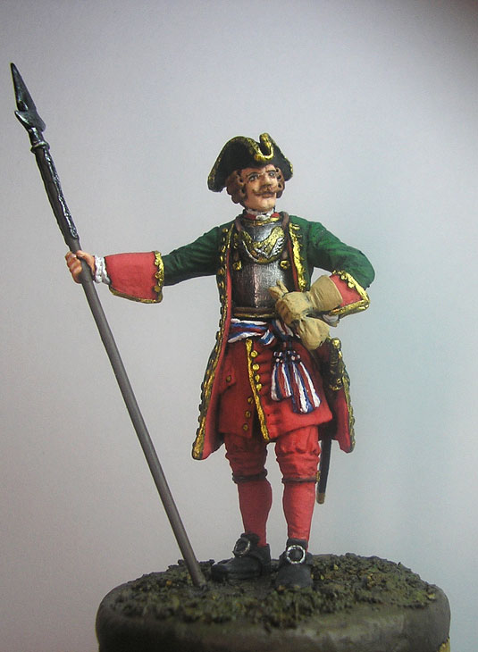 Figures: Officer, Preobrazhensky regt, 1704-1712, photo #1