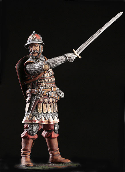 Фигурки: Командир пешего отряда русских дружинников, 1380, фото #1