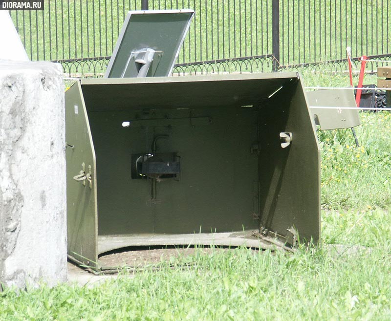 Machine gun pillbox made of steel sheets, Central Museum of Great Patriotic War, Moscow (Library Diorama.Ru)