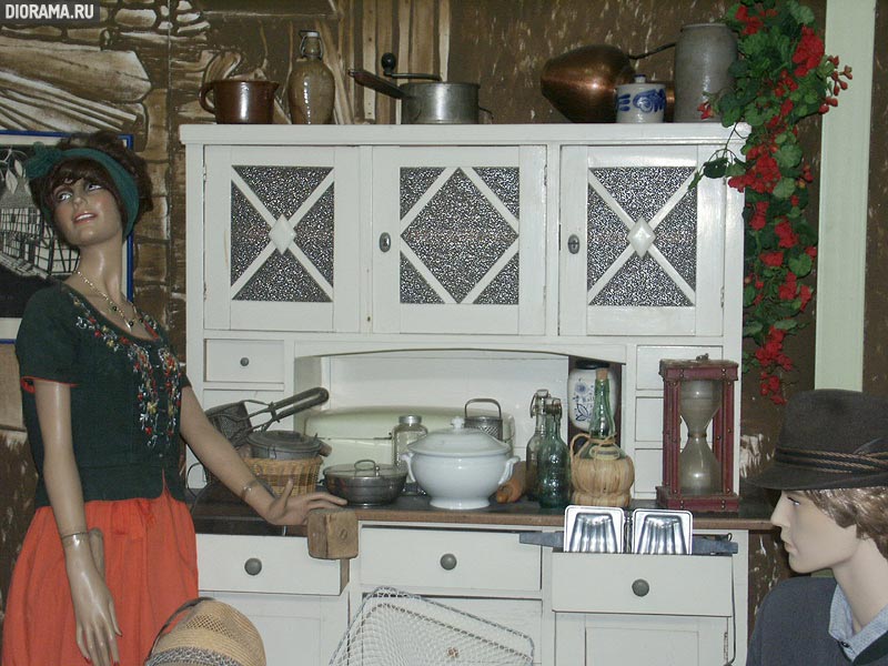 Country house interior, early XX century, Museun Sinsheim, Germany (Library Diorama.Ru)