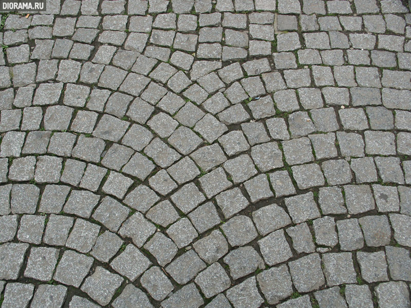 Square pavement, Bonn, West Germany (Library Diorama.Ru)