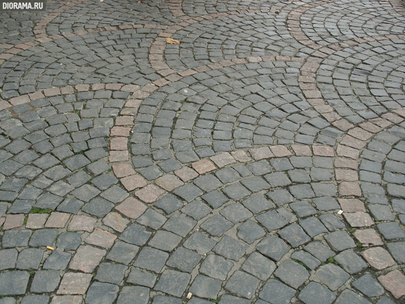Square pavement, Bonn, West Germany (Library Diorama.Ru)