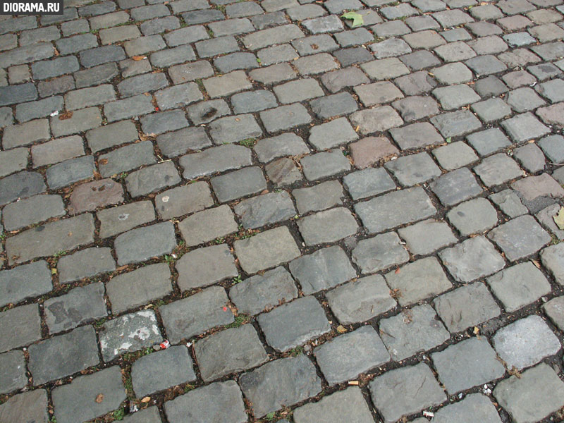 Square pavement, Cologne, West Germany (Library Diorama.Ru)