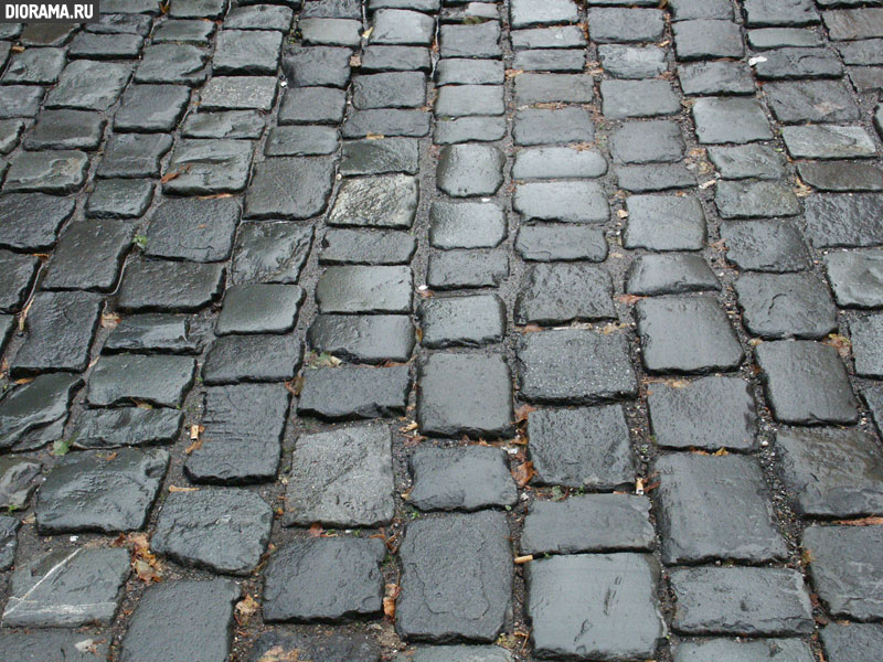 Square pavement, Cologne, West Germany (Library Diorama.Ru)