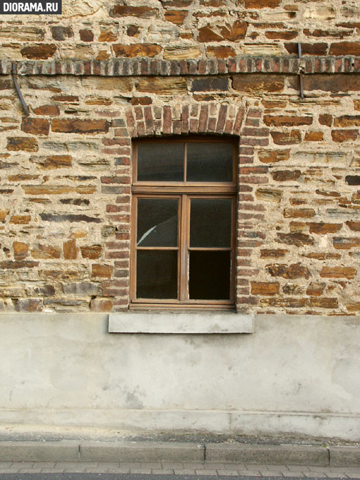 Фрагмент стены дома, Арвайлер, Западная Германия (Копилка Diorama.Ru)