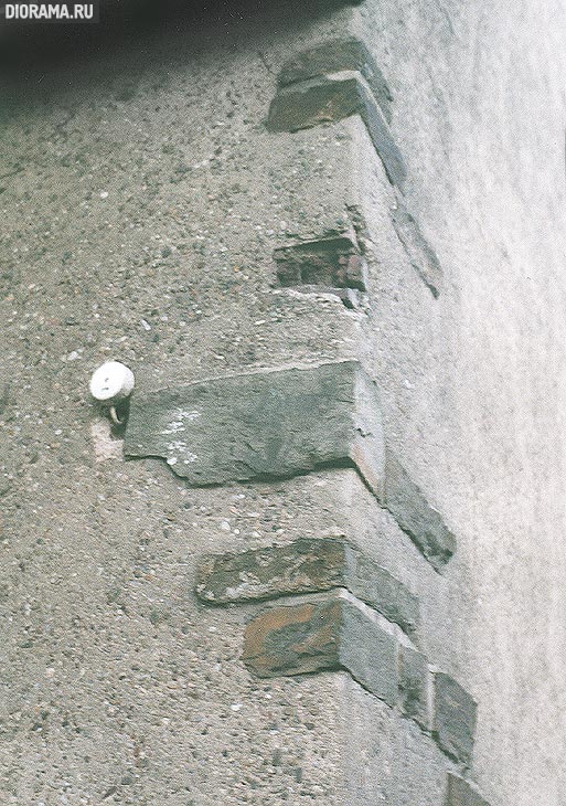 Фрагмент необычной кладки., Бад Брайзиг, Западная Германия (Копилка Diorama.Ru)
