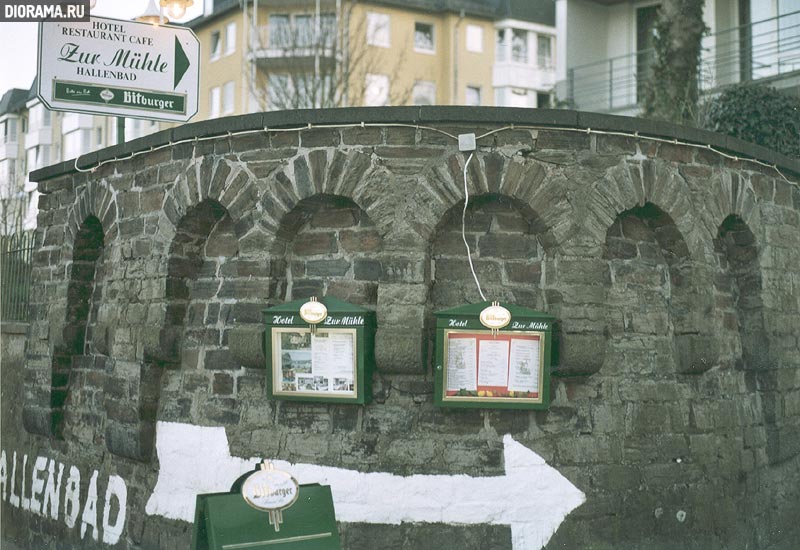 Фрагмент старой набережной., Бад Брайзиг, Западная Германия (Копилка Diorama.Ru)