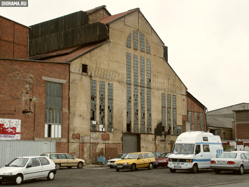Фасад стекольной фабрики, первая половина ХХв., Зинциг, Западная Германия (Копилка Diorama.Ru)