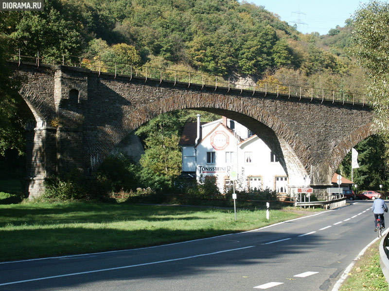 Железнодорожный мост через реку, Броль-Лютцинг, западная Германия (Копилка Diorama.Ru)