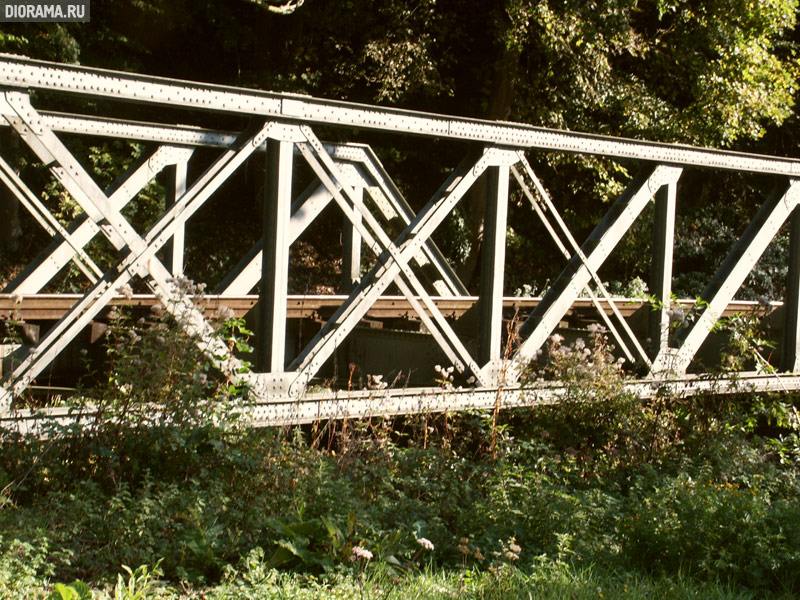 Железнодорожный мост через реку, Броль-Лютцинг, западная Германия (Копилка Diorama.Ru)