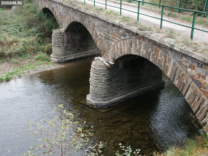 Мост через реку Ар , Альтенар, западная Германия (Копилка Diorama.Ru)