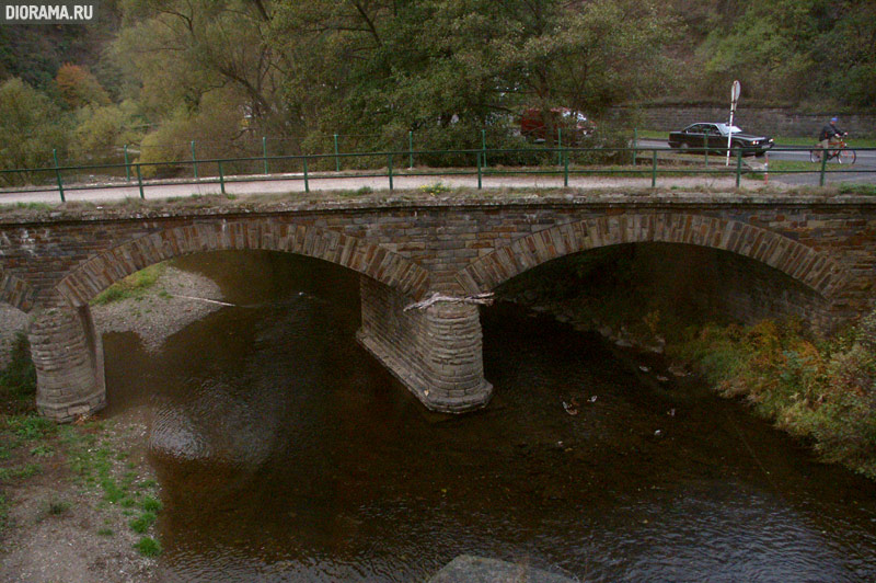 Мост через реку Ар , Альтенар, западная Германия (Копилка Diorama.Ru)