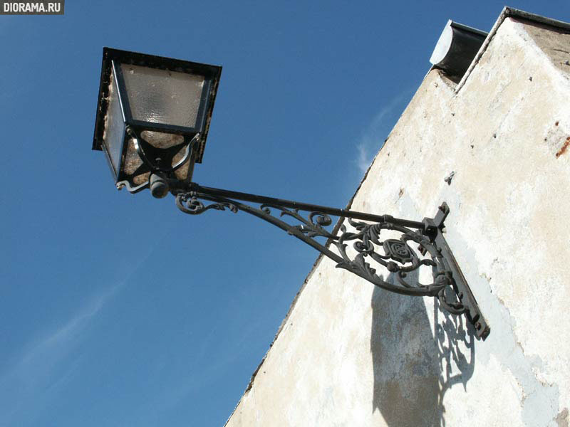 Street lamp, Sarreguemines, Lorraine, France (Library Diorama.Ru)