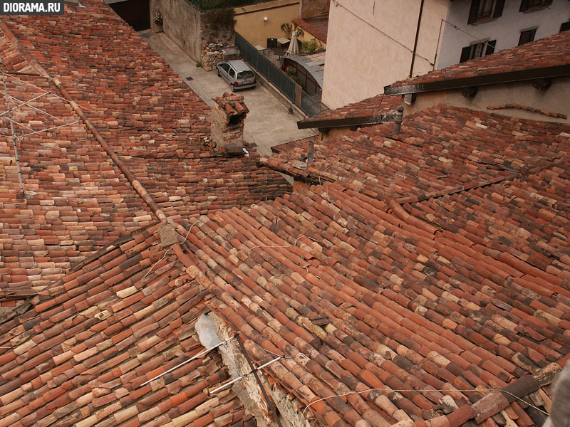 Черепичные крыши, Бергамо (Копилка Diorama.Ru)