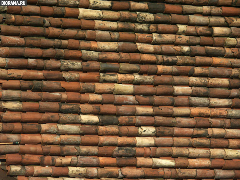 Tiled roof, Bergamo (Library Diorama.Ru)