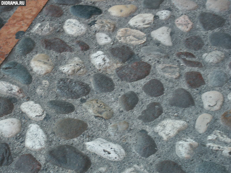 Pebble pavement, Desenzano (Library Diorama.Ru)