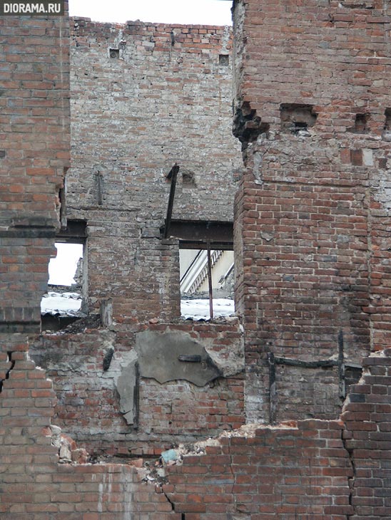 Разрушенное кирпичное здание , Ростов-на-Дону (Копилка Diorama.Ru)