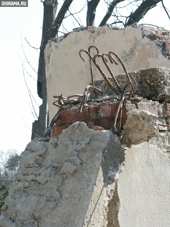 Разрушенная железобетонная балка, Пятигорск (Копилка Diorama.Ru)