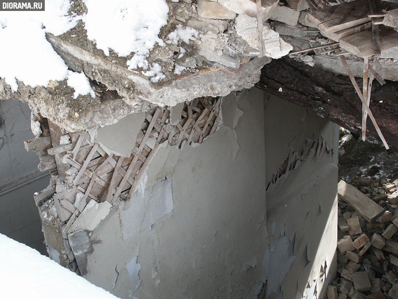 Фрагмент  разрушенного дома, Пятигорск (Копилка Diorama.Ru)