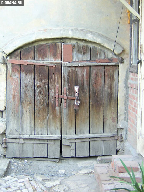 Дощатая дверь в подвал, Таганрог (Копилка Diorama.Ru)