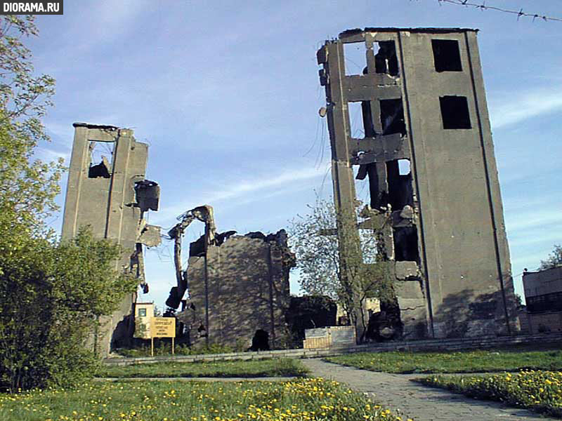 Разрушенный элеватор смоленского хлебозавода, Смоленск (Копилка Diorama.Ru)