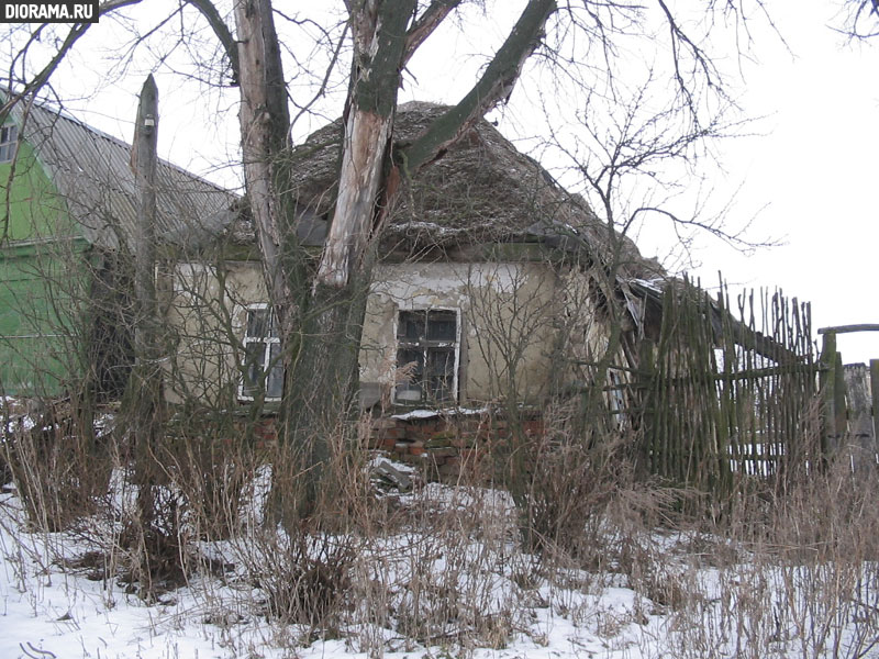 Саманный дом, Курская область (Копилка Diorama.Ru)