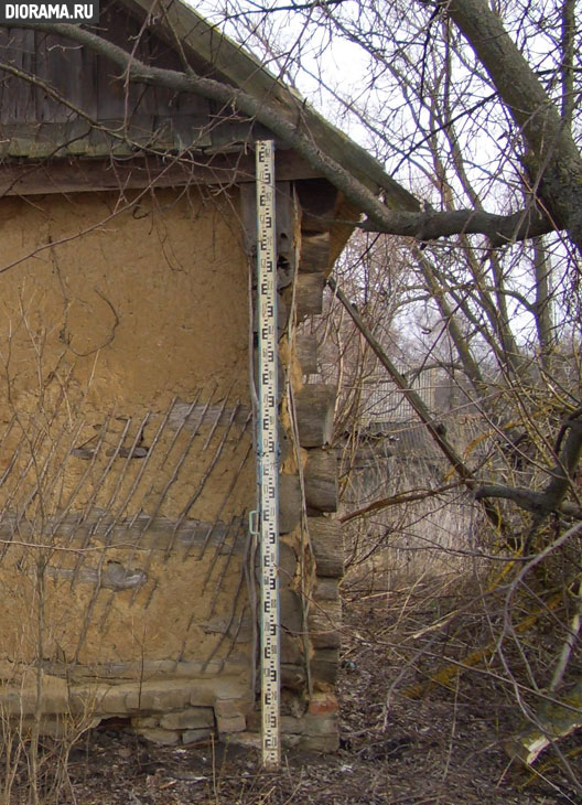 Adobe peasant hut, Bryansk region (Library Diorama.Ru)