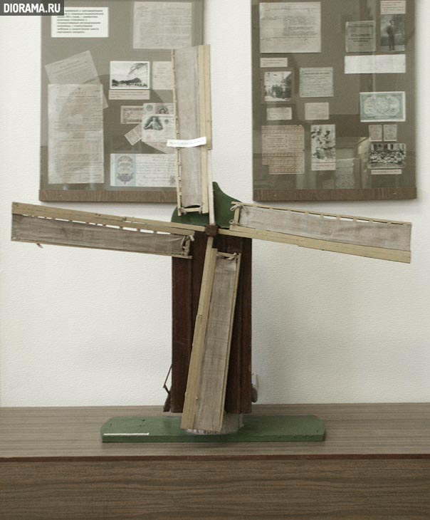 Windmill scale model, Rostov Museum of regional (Library Diorama.Ru)