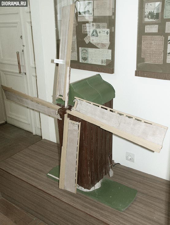 Windmill scale model, Rostov Museum of regional (Library Diorama.Ru)