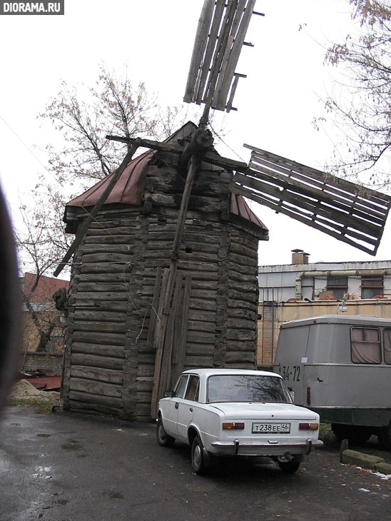 Windmill, late XIX-eraly XX century, Kursk, Russia (Library Diorama.Ru)