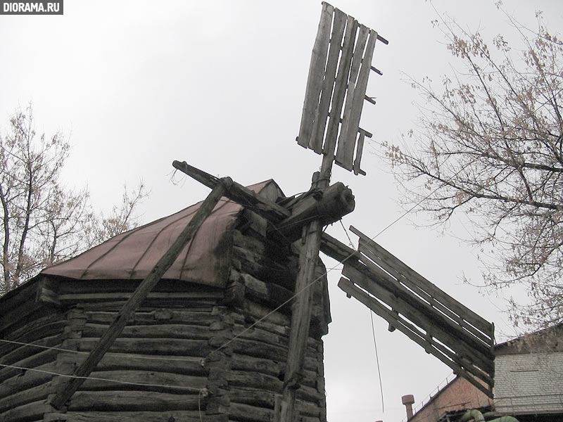 Windmill, late XIX-eraly XX century, Kursk, Russia (Library Diorama.Ru)