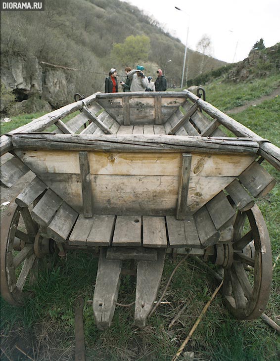 Двуосная крестьянская телега, Карачаево-Черкесия (Копилка Diorama.Ru)