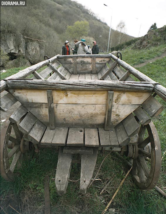 Four-wheeled peasant cart, Northern Caucasia (Library Diorama.Ru)