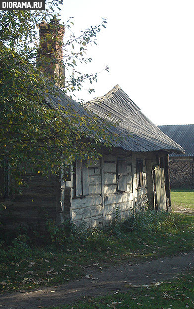 Wooden hut, Wolyn, Ukraine (Library Diorama.Ru)