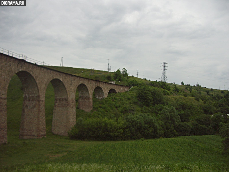 Railway Bridge, Ternopol area, Ukraine (Library Diorama.Ru)