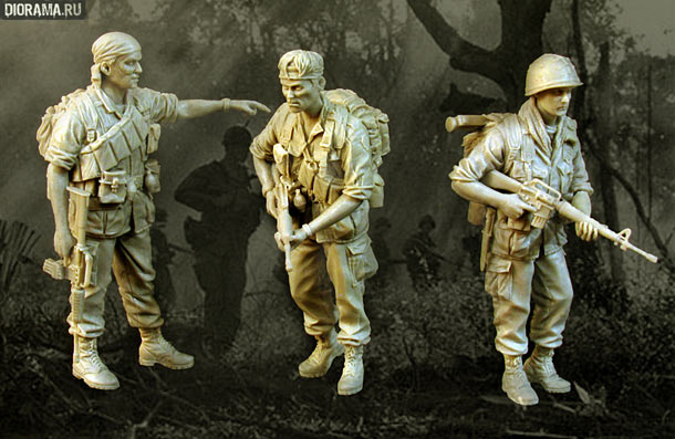 Обзоры: Бойцы 25-й пехотной дивизии, Вьетнам, 1968